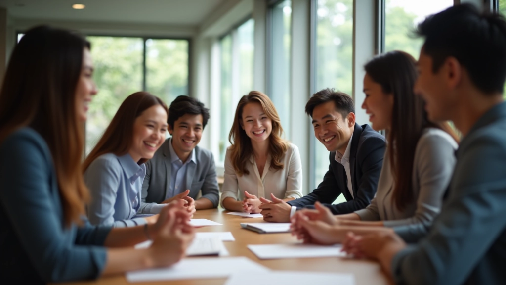 Team members celebrating breakthrough moment during creative workshop